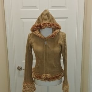 Orange tan lion sweater